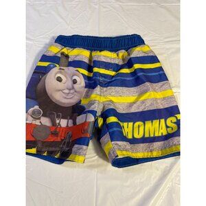 Vintage Boys Thomas the Tank Engine Train Swim Trunks Swimsuit Size Boys 3T